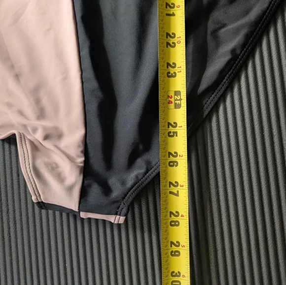 Pink Lily New Swimsuit One Piece Black Pink Bow V-neck Size XXL - Picture 7 of 10